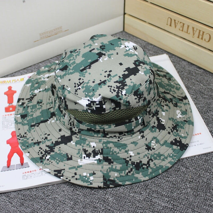 Wholesale Cotton Outdoor Camouflage Bucket Hat Hiking Hat JDC-FH-Hanc006 Fashionhat 涵承 shuma Wholesale Jewelry JoyasDeChina Joyas De China