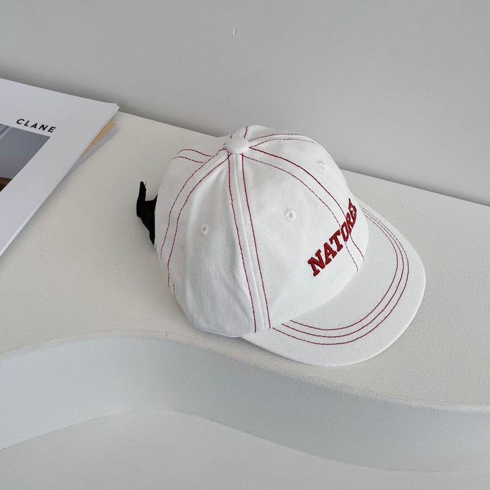 Wholesale cotton simple letter cap JDC-FH-LH081 Fashionhat 旅禾 white Wholesale Jewelry JoyasDeChina Joyas De China