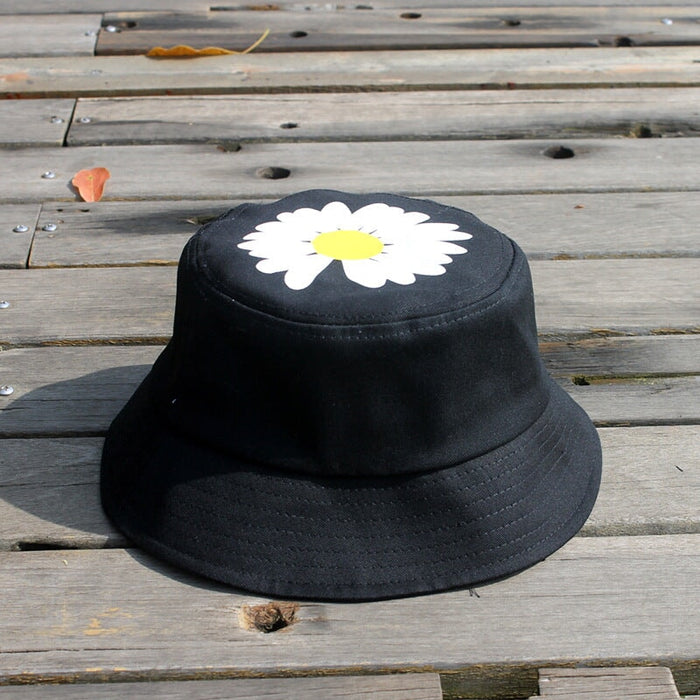 Wholesale Cotton Small Daisy Sun Hat JDC-FH-Hanc012 Fashionhat 涵承 black one size Wholesale Jewelry JoyasDeChina Joyas De China