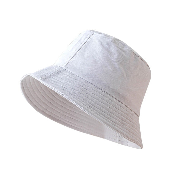 Wholesale Cotton Solid Color Parent-child Bucket Hat Flat Top Visor Hat JDC-FH-Muxia003 Fashionhat 沐夏 Wholesale Jewelry JoyasDeChina Joyas De China