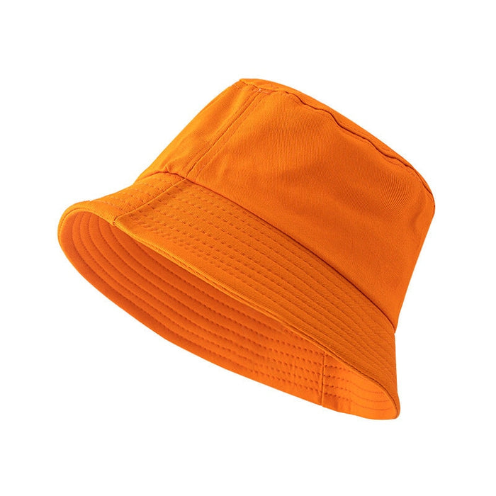 Wholesale Cotton Solid Color Parent-child Bucket Hat Flat Top Visor Hat JDC-FH-Muxia003 Fashionhat 沐夏 Wholesale Jewelry JoyasDeChina Joyas De China