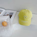 Wholesale Cotton Solid Color Peaked Cap JDC-FH-LH080 Fashionhat 旅禾 yellow Wholesale Jewelry JoyasDeChina Joyas De China