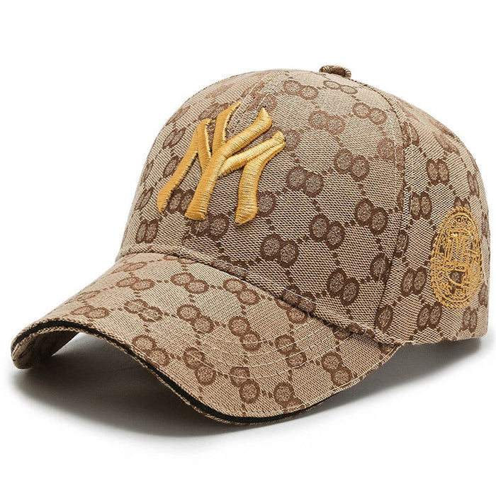 Wholesale Cotton Spring Summer Outdoor Embroidered Baseball Hat JDC-FH-JiaC002 Fashionhat 佳辰 Khaki gold adjustable Wholesale Jewelry JoyasDeChina Joyas De China