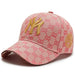 Wholesale Cotton Spring Summer Outdoor Embroidered Baseball Hat JDC-FH-JiaC002 Fashionhat 佳辰 Pink adjustable Wholesale Jewelry JoyasDeChina Joyas De China