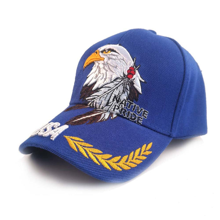 Wholesale cotton thread eagle baseball cap JDC-FH-GSYH203 Fashionhat 予画 Letter sapphire blue 1 Wholesale Jewelry JoyasDeChina Joyas De China