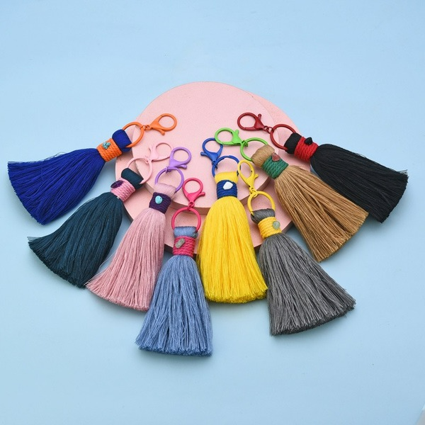 Wholesale cotton thread small hanging ear keychain JDC-KC-WS141 Keychains 围颂 Wholesale Jewelry JoyasDeChina Joyas De China