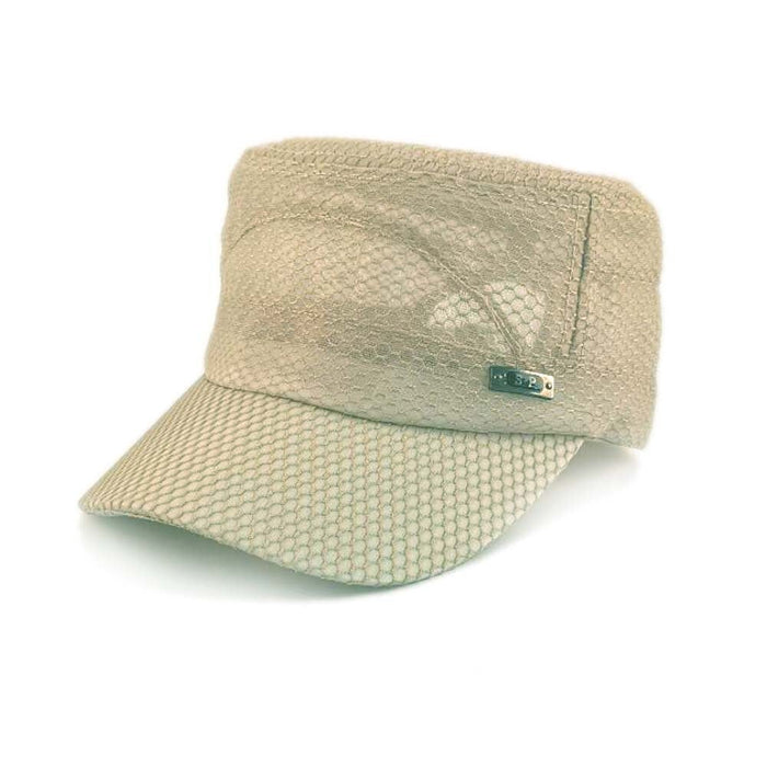 Wholesale cotton thread sports mesh cap JDC-FH-GSYH200 Fashionhat 予画 khaki 1 Wholesale Jewelry JoyasDeChina Joyas De China