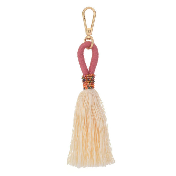 Wholesale cotton thread tassel Lanyard Keychain JDC-KC-WS138 Keychains 围颂 Wholesale Jewelry JoyasDeChina Joyas De China