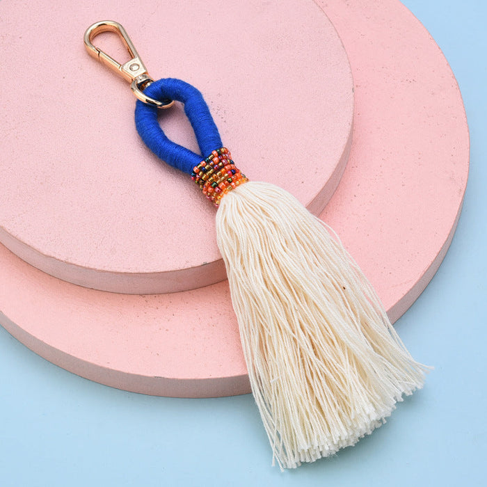 Wholesale cotton thread tassel Lanyard Keychain JDC-KC-WS138 Keychains 围颂 Borland Wholesale Jewelry JoyasDeChina Joyas De China