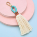 Wholesale cotton thread tassel Lanyard Keychain JDC-KC-WS138 Keychains 围颂 lake blue Wholesale Jewelry JoyasDeChina Joyas De China