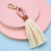 Wholesale cotton thread tassel Lanyard Keychain JDC-KC-WS138 Keychains 围颂 light pink Wholesale Jewelry JoyasDeChina Joyas De China