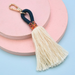 Wholesale cotton thread tassel Lanyard Keychain JDC-KC-WS138 Keychains 围颂 Navy Wholesale Jewelry JoyasDeChina Joyas De China