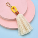 Wholesale cotton thread tassel Lanyard Keychain JDC-KC-WS138 Keychains 围颂 yellow Wholesale Jewelry JoyasDeChina Joyas De China