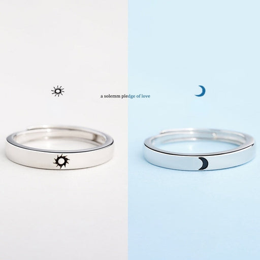 Wholesale couple opening adjustable plain silver ring JDC-RS-NS008 Rings 尼森 Wholesale Jewelry JoyasDeChina Joyas De China