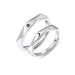 Wholesale couple opening adjustable plain silver ring JDC-RS-NS008 Rings 尼森 Wholesale Jewelry JoyasDeChina Joyas De China