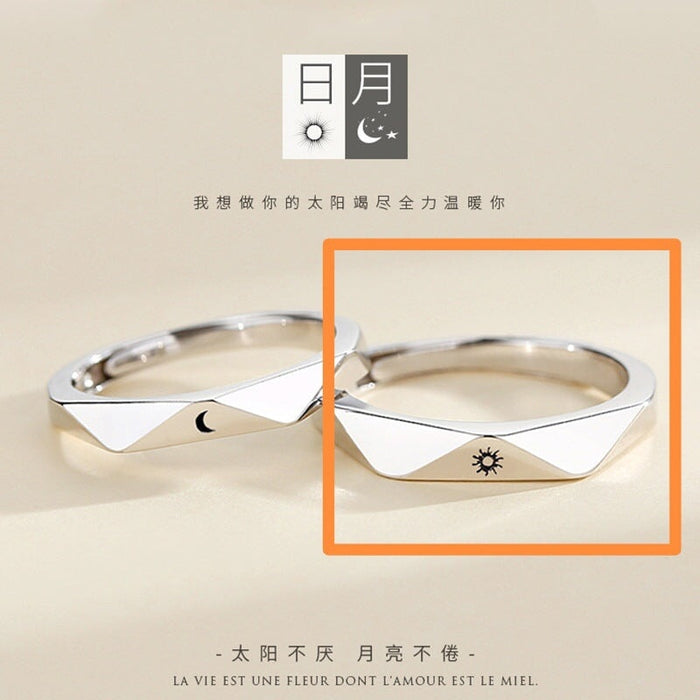 Wholesale couple opening adjustable plain silver ring JDC-RS-NS008 Rings 尼森 sun 1 opening adjustable Wholesale Jewelry JoyasDeChina Joyas De China