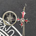 Wholesale cross chain exaggerated alloy earrings JDC-ES-YYFF015 Earrings 燕羽飞飞 Wholesale Jewelry JoyasDeChina Joyas De China