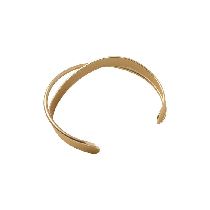 Wholesale cross dummy gold open alloy bracelet JDC-BT-BaoY014 Bracelet 宝钰 Wholesale Jewelry JoyasDeChina Joyas De China