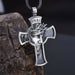 Wholesale Crown of Thorns Jesus Cross Alloy Necklace JDC-NE-Saip010 Necklaces 赛蒲 Wholesale Jewelry JoyasDeChina Joyas De China