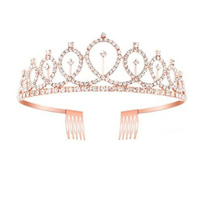 Wholesale Crown White Crystal Alloy Headband JDC-HD-hongh001 Headband 宏宏 Wholesale Jewelry JoyasDeChina Joyas De China