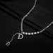 Wholesale crystal butterfly zircon double letter D Necklace JDC-NE-D017 necklaces 晴雯 Wholesale Jewelry JoyasDeChina Joyas De China