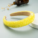 Wholesale crystal fabric sponge headband JDC-HD-YiS004 Headband 镱森 yellow Wholesale Jewelry JoyasDeChina Joyas De China