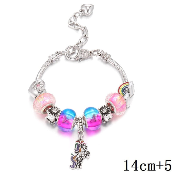 Wholesale crystal metal soft pottery diy beaded children's bracelet JDC-BT-WeiY001 Bracelet 唯雅 color 14+5cm Wholesale Jewelry JoyasDeChina Joyas De China