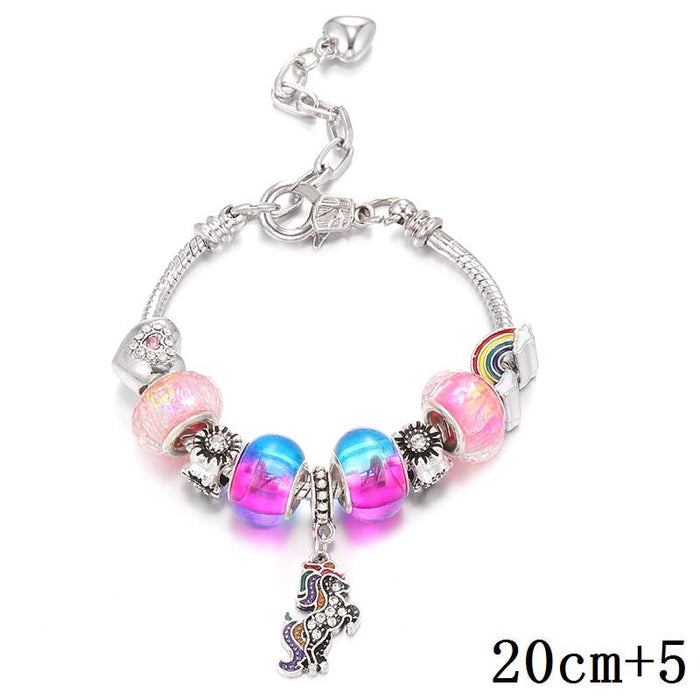 Wholesale crystal metal soft pottery diy beaded children's bracelet JDC-BT-WeiY001 Bracelet 唯雅 color 20+5cm Wholesale Jewelry JoyasDeChina Joyas De China