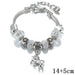 Wholesale crystal metal soft pottery diy beaded children's bracelet JDC-BT-WeiY001 Bracelet 唯雅 white 14+5cm Wholesale Jewelry JoyasDeChina Joyas De China