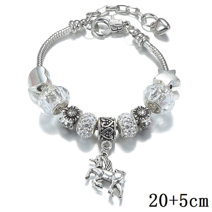 Wholesale crystal metal soft pottery diy beaded children's bracelet JDC-BT-WeiY001 Bracelet 唯雅 white 20+5cm Wholesale Jewelry JoyasDeChina Joyas De China