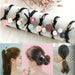 Wholesale Crystal Ocean Blue 6 piece hair ring JDC-HS-DR003 Hair Scrunchies 蒂锐 Wholesale Jewelry JoyasDeChina Joyas De China