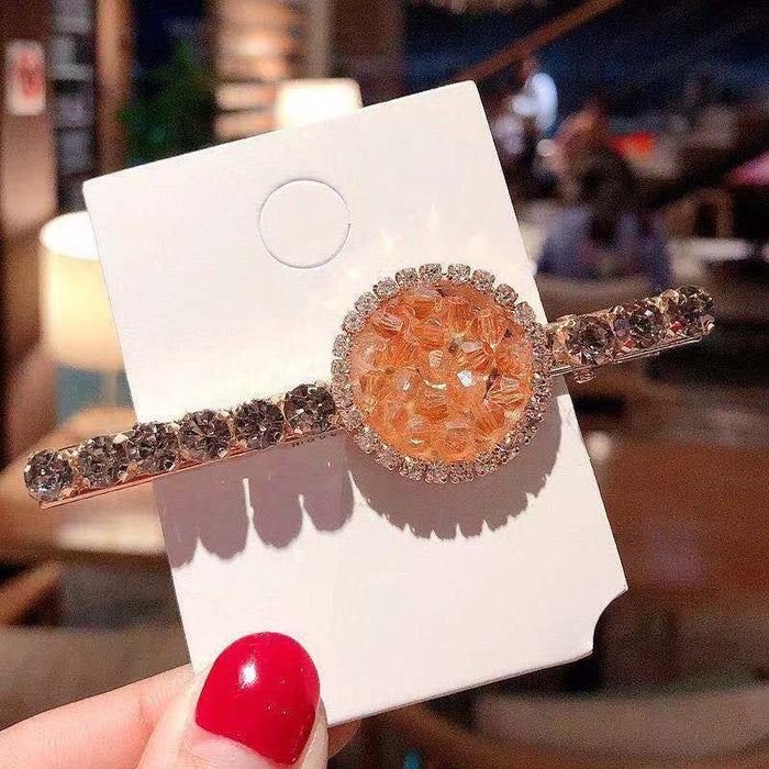 Wholesale Crystal Rhinestone hairpins bangs hair clips JDC-HC-ShiX002 Hair Clips 诗弦 1# Wholesale Jewelry JoyasDeChina Joyas De China