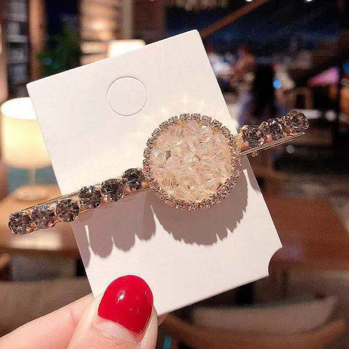 Wholesale Crystal Rhinestone hairpins bangs hair clips JDC-HC-ShiX002 Hair Clips 诗弦 Wholesale Jewelry JoyasDeChina Joyas De China