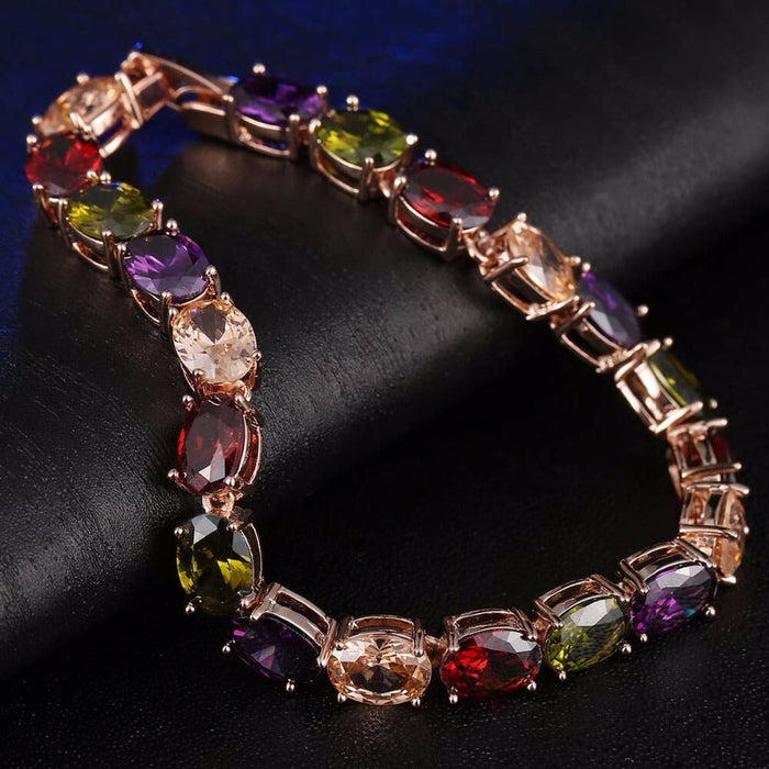 Wholesale crystal zircon rose gold color bracelet MOQ≥2 JDC-BT-Kas007 Bracelet 卡诗 Wholesale Jewelry JoyasDeChina Joyas De China