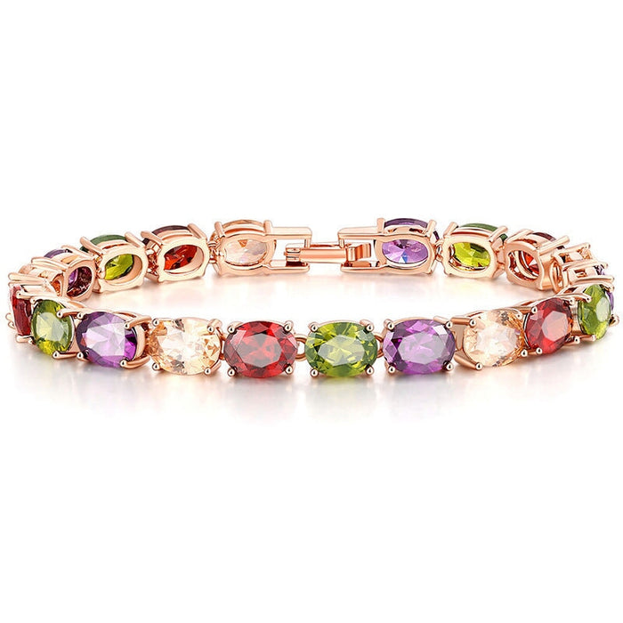 Wholesale crystal zircon rose gold color bracelet MOQ≥2 JDC-BT-Kas007 Bracelet 卡诗 Wholesale Jewelry JoyasDeChina Joyas De China
