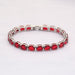 Wholesale crystal zircon rose gold color bracelet MOQ≥2 JDC-BT-Kas007 Bracelet 卡诗 Red 17 MOQ2 Wholesale Jewelry JoyasDeChina Joyas De China