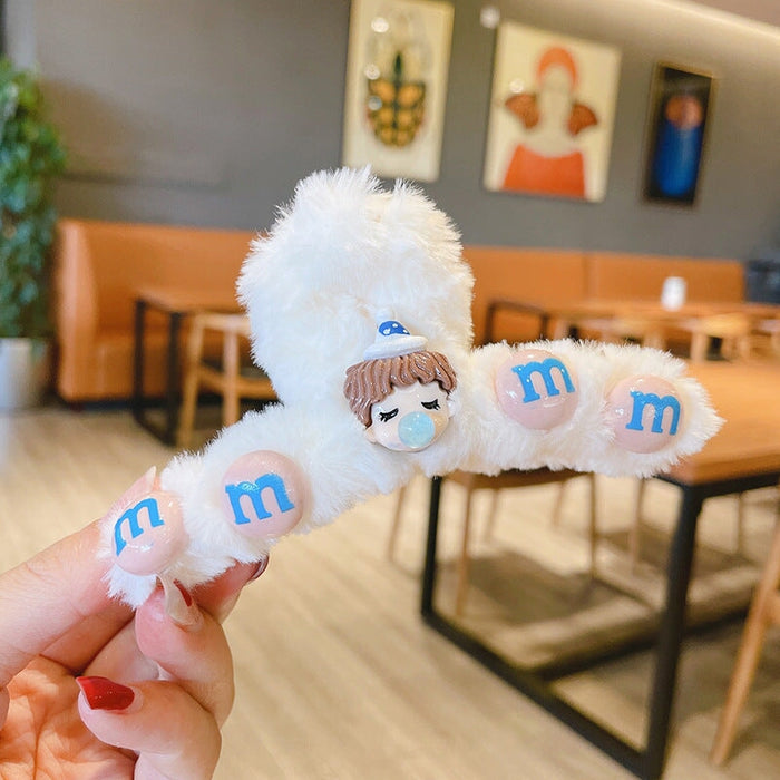 Wholesale cute plush hair clip (F)JDC-HC-XiY001 Hair Clips 昕越 Wholesale Jewelry JoyasDeChina Joyas De China