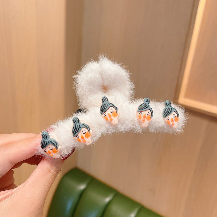 Wholesale cute plush hair clip (F)JDC-HC-XiY001 Hair Clips 昕越 Wholesale Jewelry JoyasDeChina Joyas De China