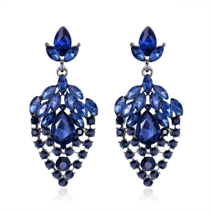 Wholesale cutout crystal tassel earrings JDC-ES-GSDB037 Earrings 丹比华比 Wholesale Jewelry JoyasDeChina Joyas De China