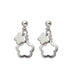 Wholesale cutout flower stud earrings JDC-ES-HZQ002 Earrings 青之荷 ear clip Wholesale Jewelry JoyasDeChina Joyas De China