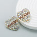 Wholesale cutout heart alloy rhinestone earrings JDC-ES-HEM005 Earrings 和鸣 White Wholesale Jewelry JoyasDeChina Joyas De China