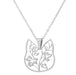 Wholesale cutout kitten head stainless steel flower necklace JDC-NE-SS008 Necklaces 双硕 Wholesale Jewelry JoyasDeChina Joyas De China
