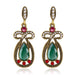 Wholesale cutout vintage ethnic style long alloy floral earrings JDC-ES-GSDB044 Earrings 丹比华比 1 Wholesale Jewelry JoyasDeChina Joyas De China