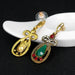 Wholesale cutout vintage ethnic style long alloy floral earrings JDC-ES-GSDB044 Earrings 丹比华比 Wholesale Jewelry JoyasDeChina Joyas De China