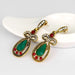 Wholesale cutout vintage ethnic style long alloy floral earrings JDC-ES-GSDB044 Earrings 丹比华比 Wholesale Jewelry JoyasDeChina Joyas De China