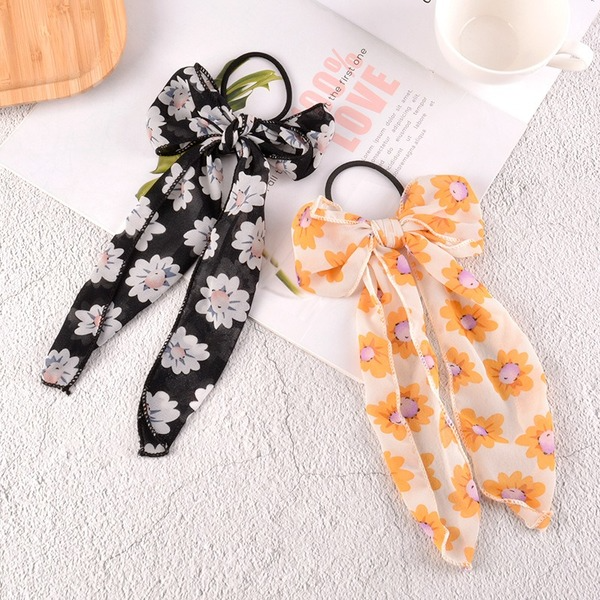 Bulk Jewelry Wholesale daisy bow Hair Scrunchies JDC-HS-K035 Wholesale factory from China YIWU China