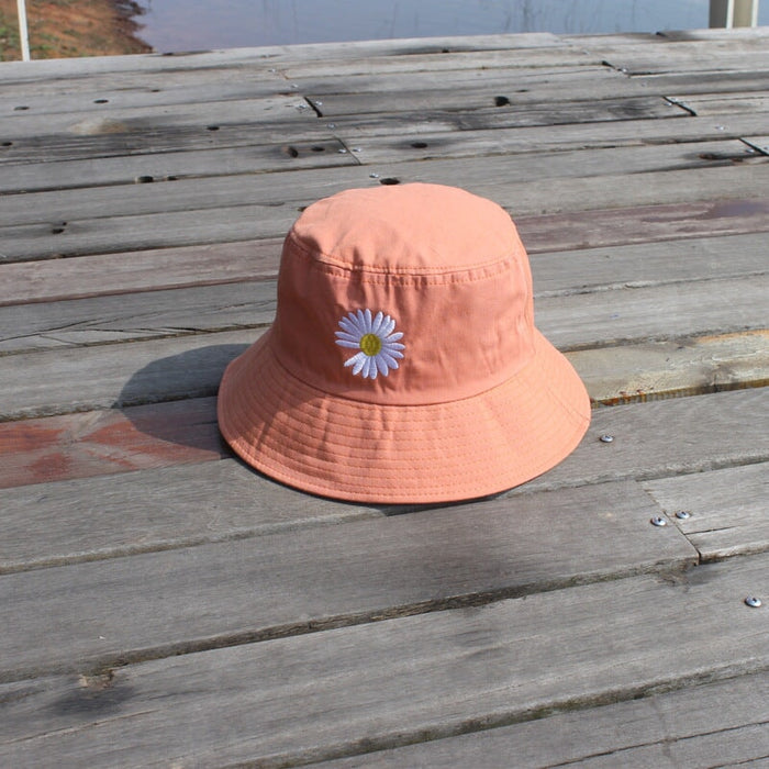 Wholesale daisy fisherman outdoor visor JDC-FH-Hanc004 Fashion hat 涵承 Orange Wholesale Jewelry JoyasDeChina Joyas De China