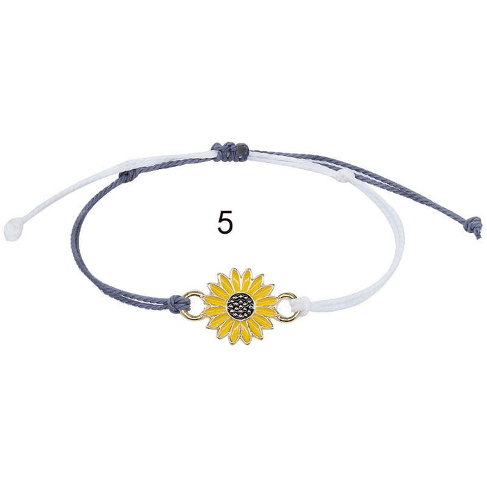 Wholesale Daisy Wax Line Braided Bracelet JDC-BT-Yiye006 Bracelet 益烨 5 Wholesale Jewelry JoyasDeChina Joyas De China
