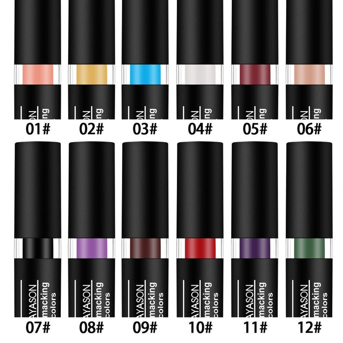 Wholesale dark white nude vampire olive green black purple Halloween retro lipstick JDC-MK-XuQ004 lipstick 徐芹 Wholesale Jewelry JoyasDeChina Joyas De China