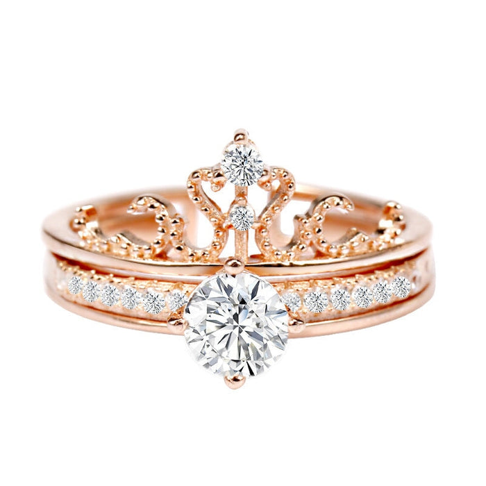 Wholesale detachable crown rings JDC-RS-NS006 Rings 尼森 rose gold open Wholesale Jewelry JoyasDeChina Joyas De China